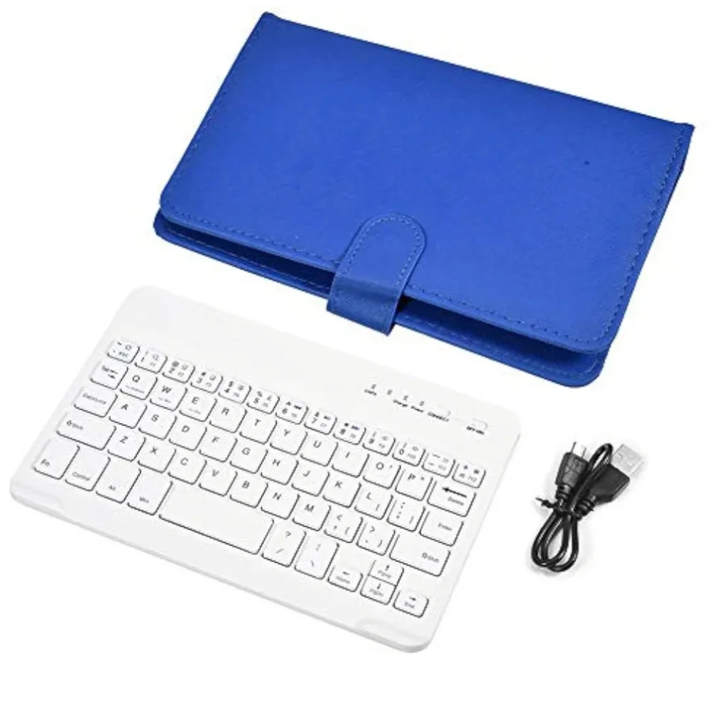 Mobile Bluetooth Wireless Keyboard PU Leather Protective Case for Smart Phones